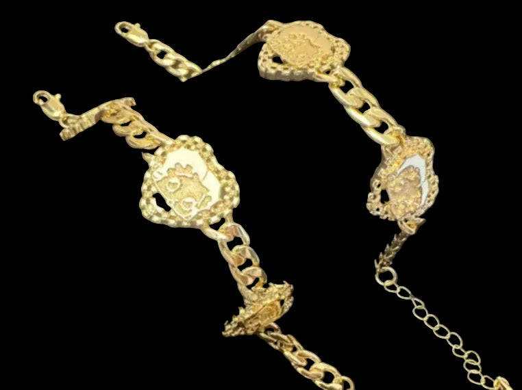 Betty Heart Cuban Bracelet