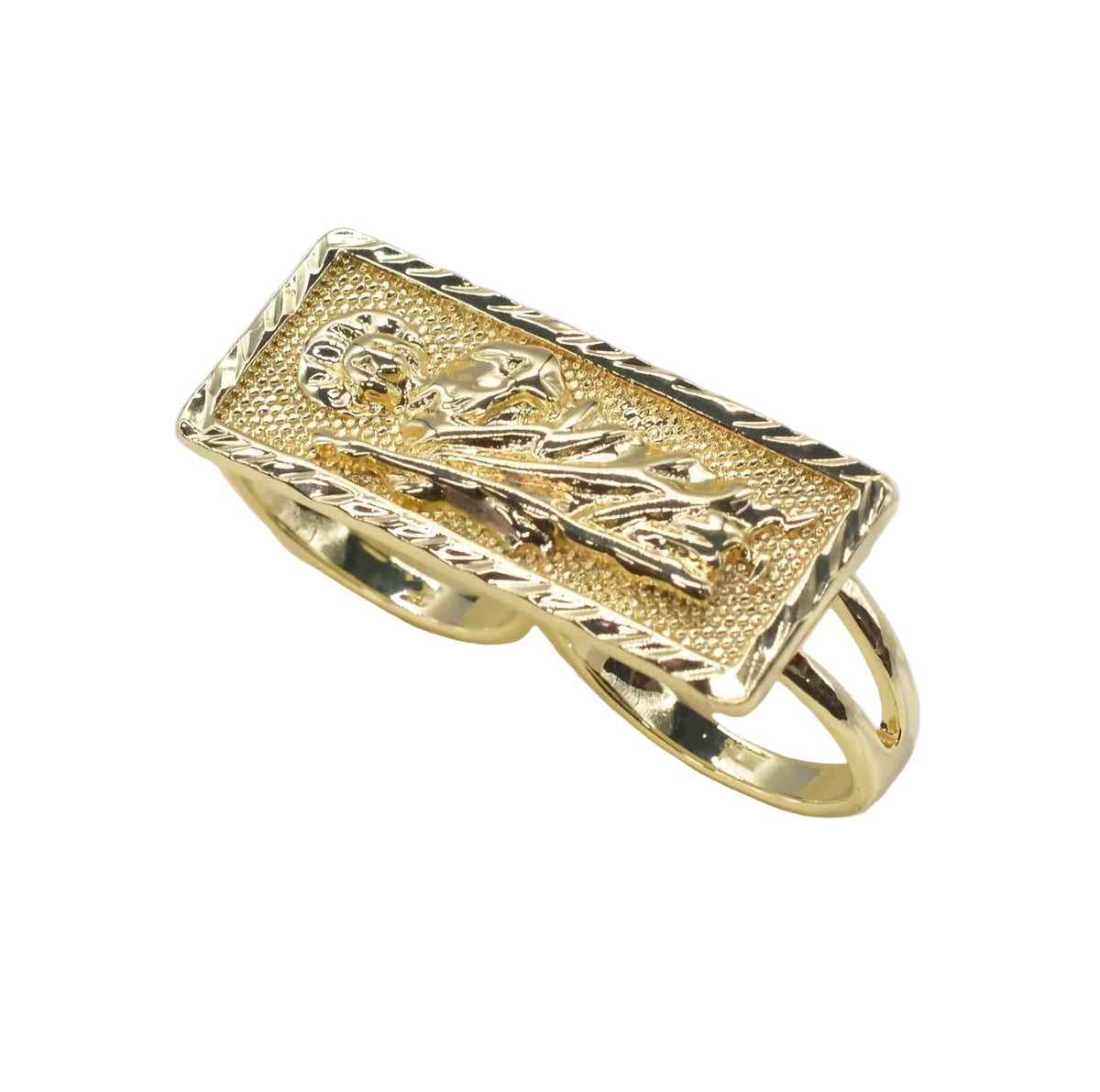 San Judas Two Finger Ring