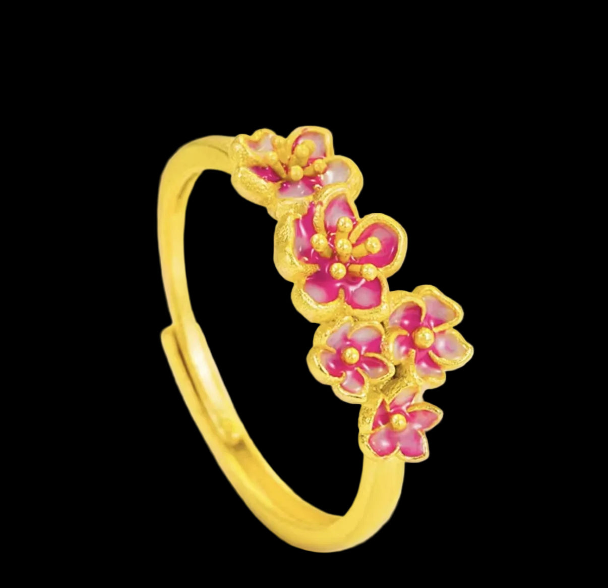 Pink Flower Ring