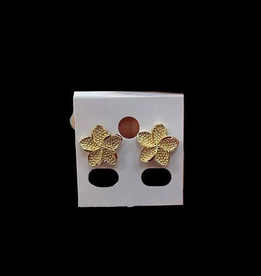 Plumeria Flower Earrings