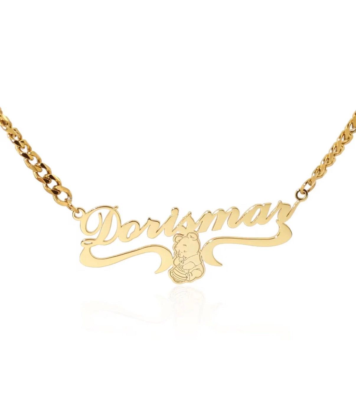 Winnie Pooh Name Necklace