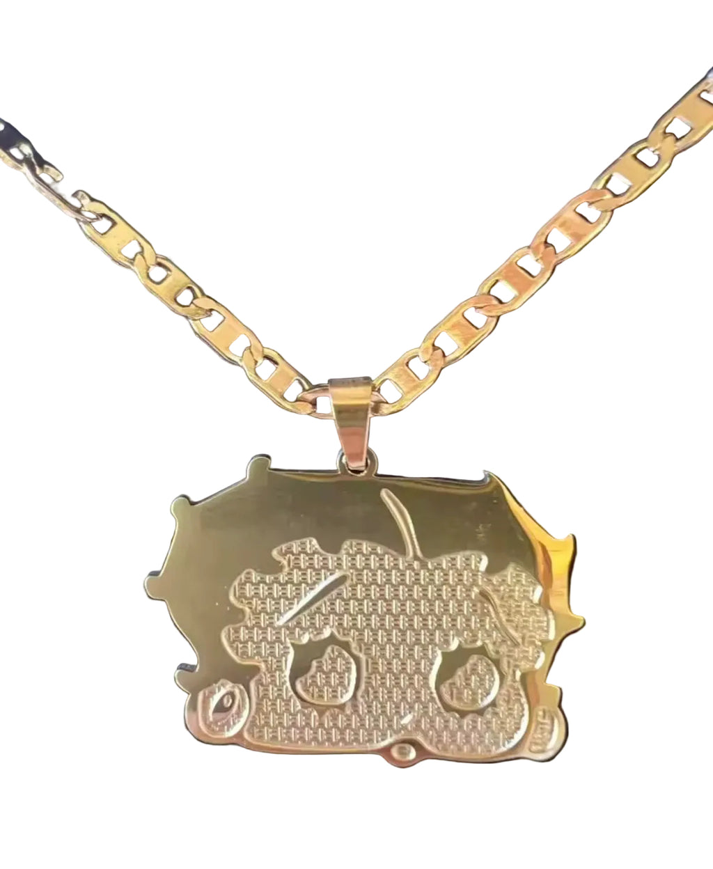 Oversize Betty Boop Nugget Necklace