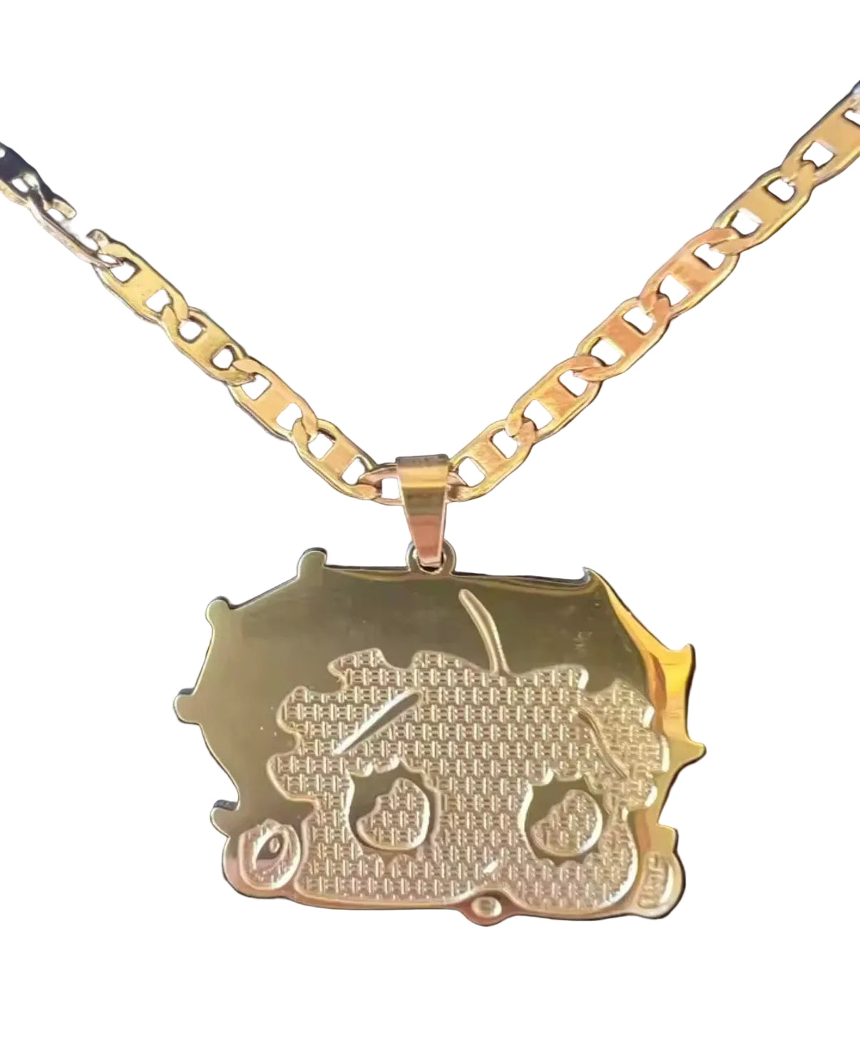 Oversize Betty Boop Nugget Necklace
