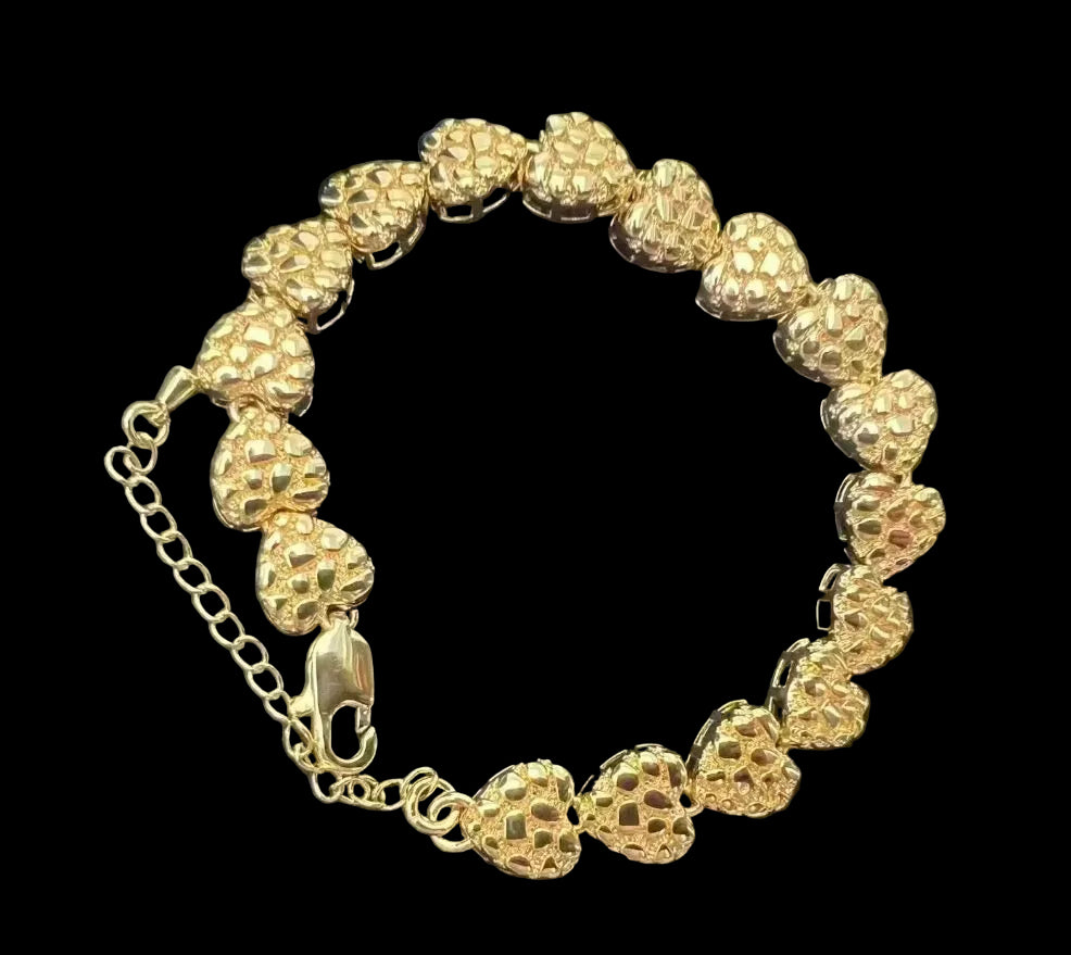 Heart Nugget Bracelet