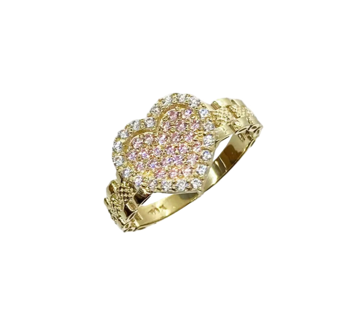 Heart Pink Rolex Ring