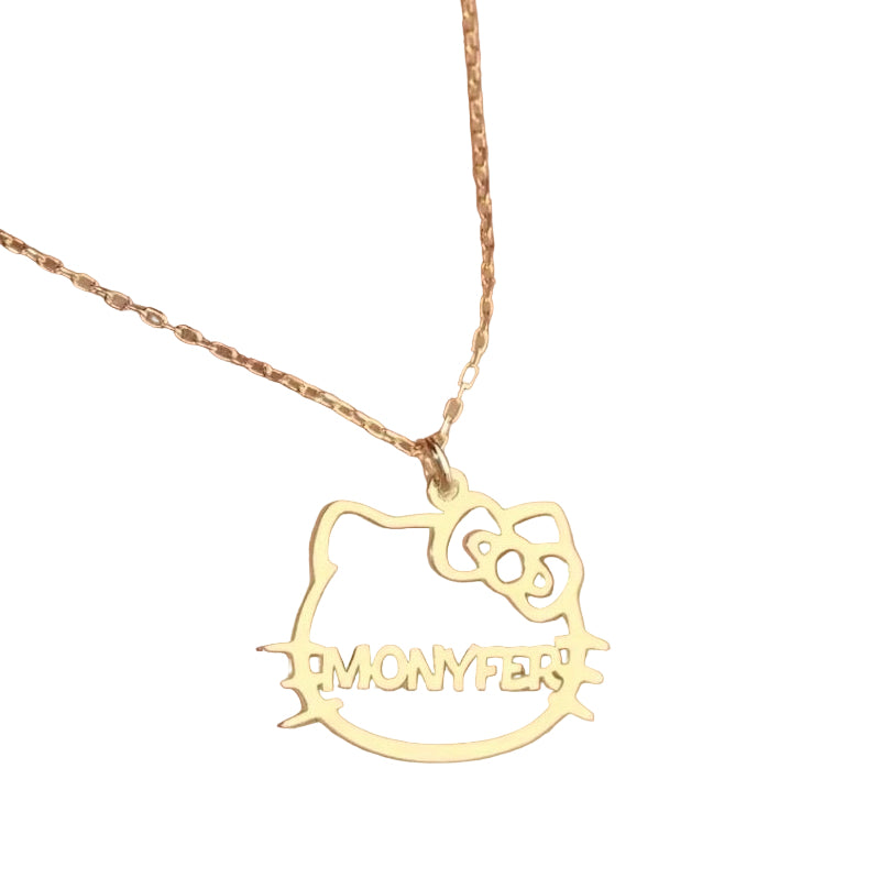 Hk Face Name Necklace