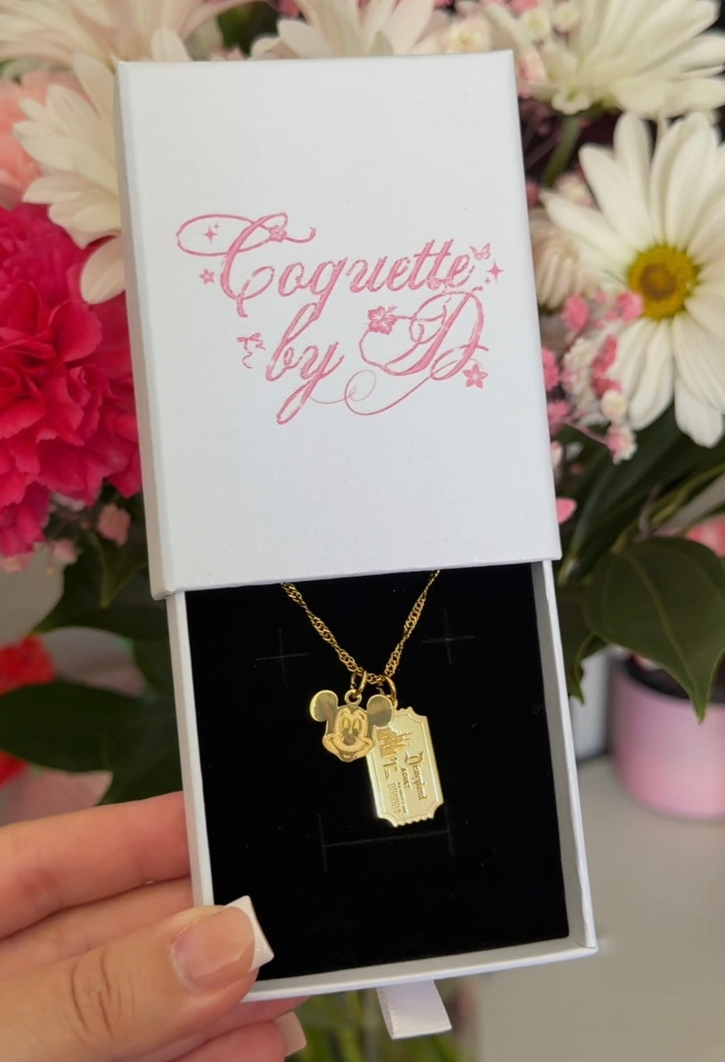 Mouse X Castle Pendant Necklace