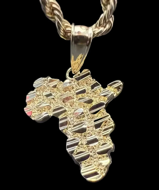 African Map Nugget Necklace