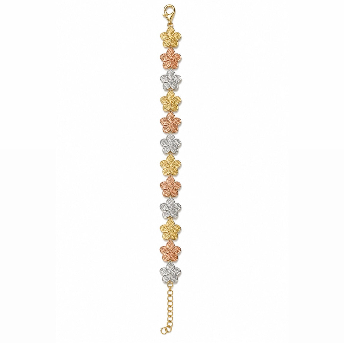 Plumeria 3 Color Bracelet
