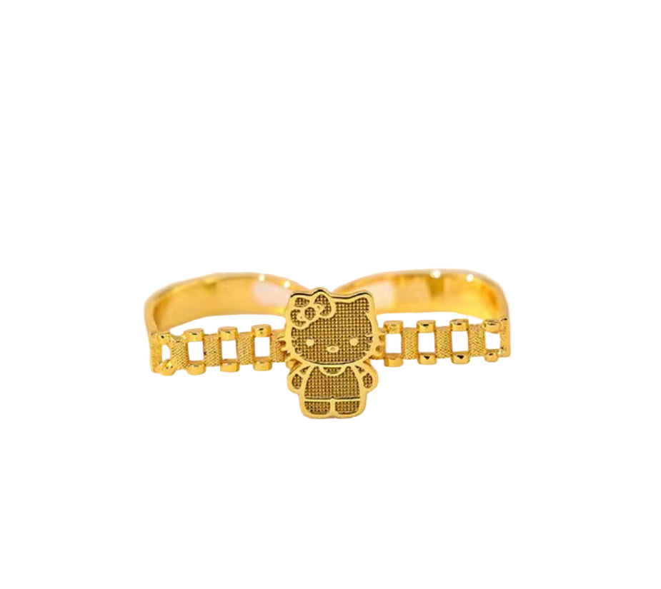 Two Finger Hk Rolex Ring