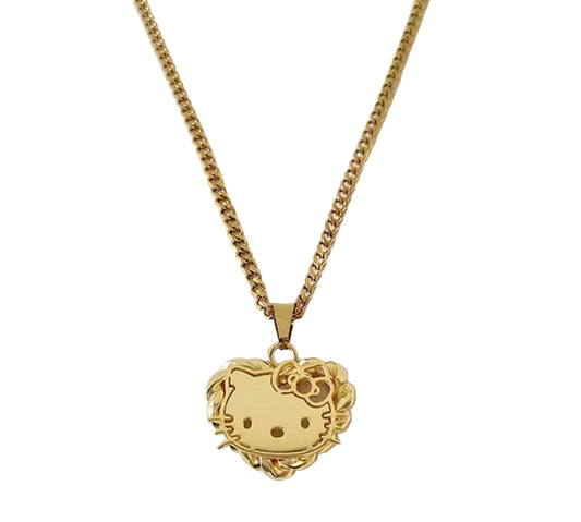 Heart Hk Face Pendant