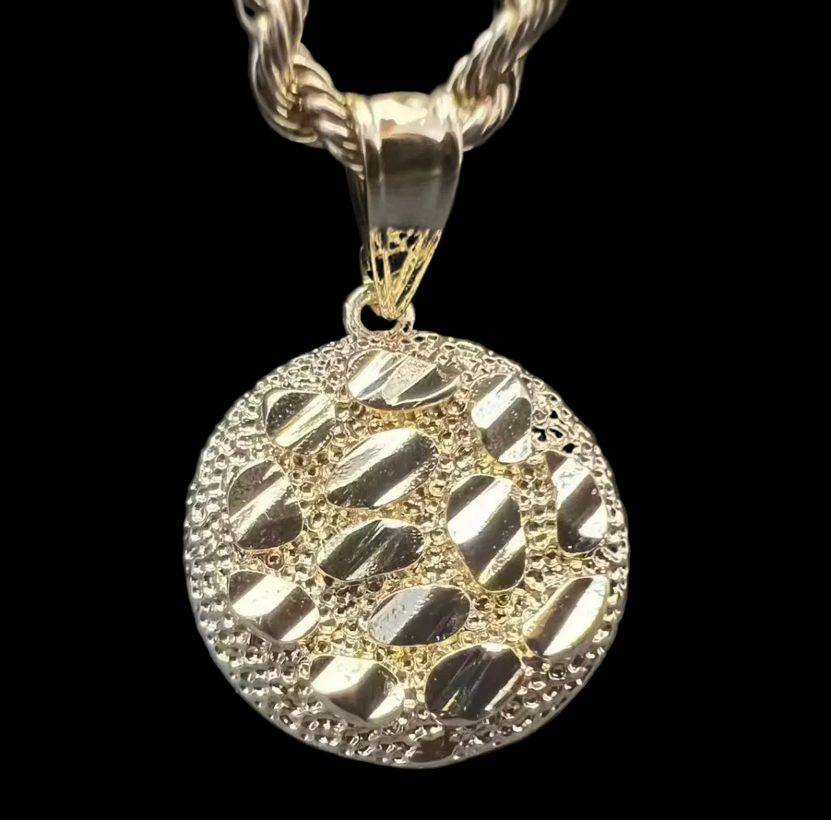 Circle Nugget Necklace