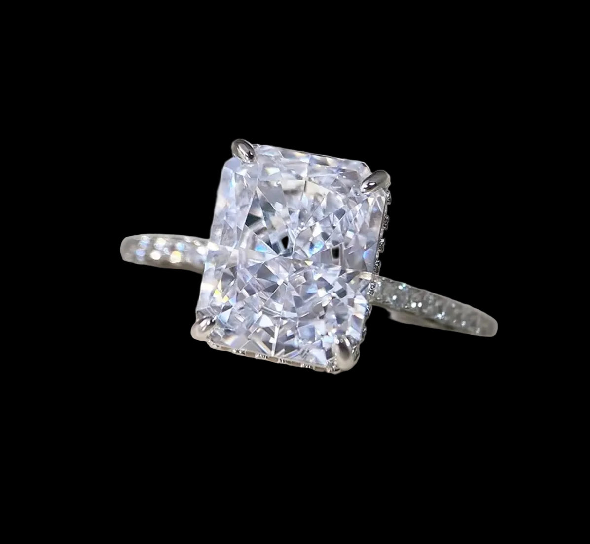 Esmerald Cut Ring