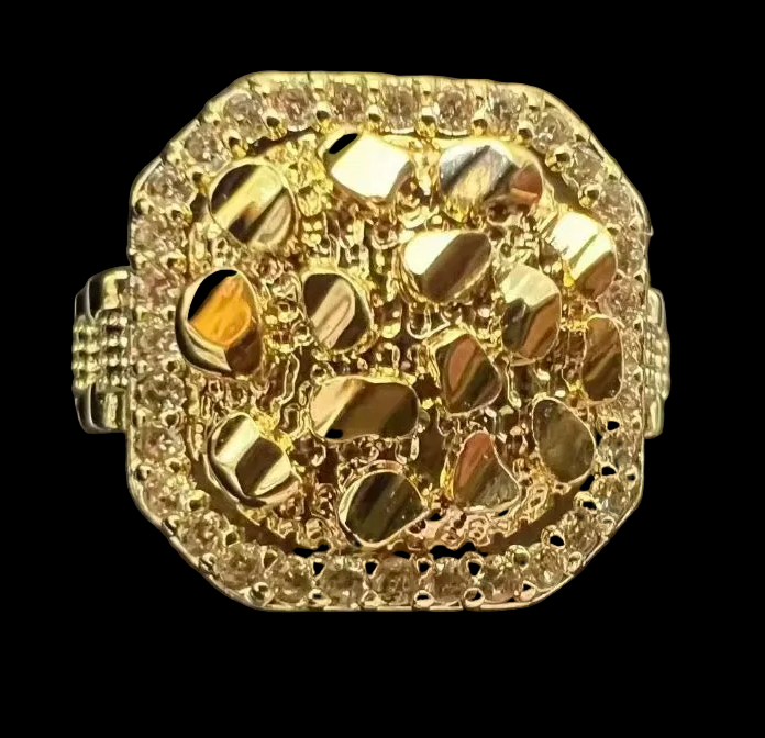 Square Nugget Ring