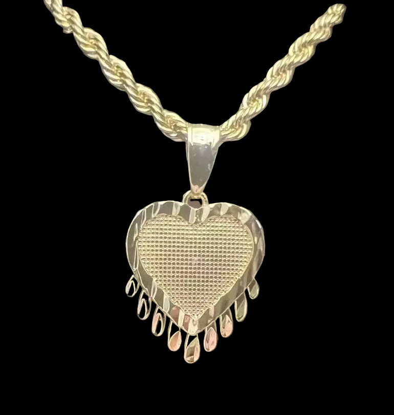 Dripping Heart Necklace