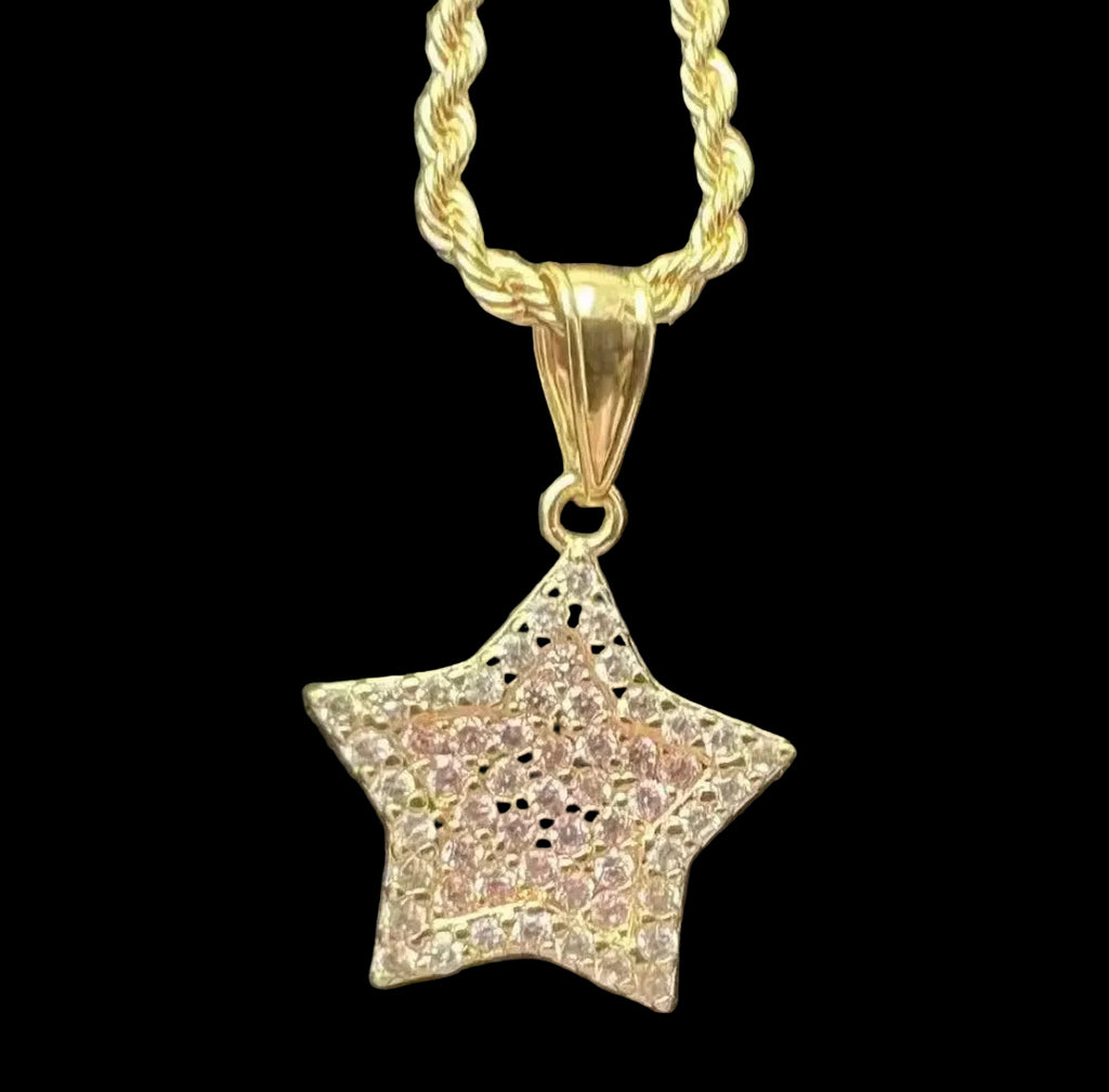 Pink Star Diamond Necklace