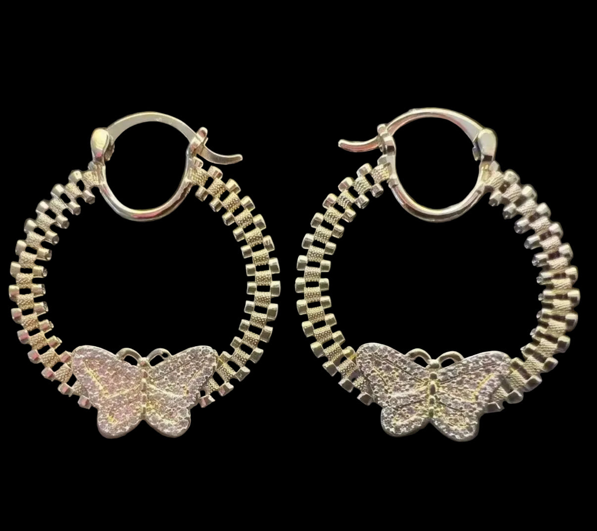 Butterfly Circle Rolex Hoops