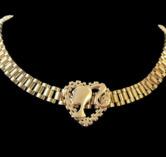 Barbie Heart Rolex Chain