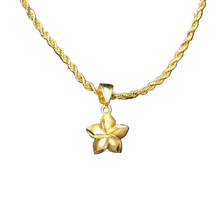 Plumeria Pendant Necklace