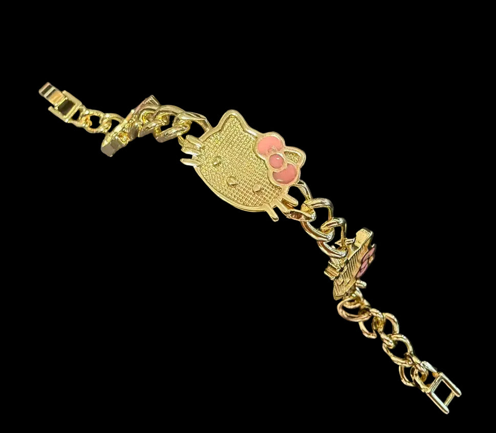 Pink Bow Hk Bracelet