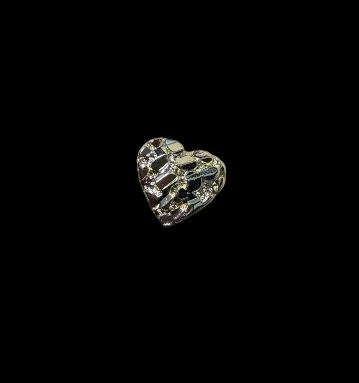 Gold Nugget Diamond Cut Nose Ring
