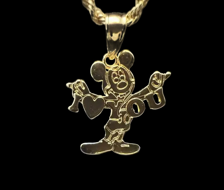 I❤️You Mouse Necklace