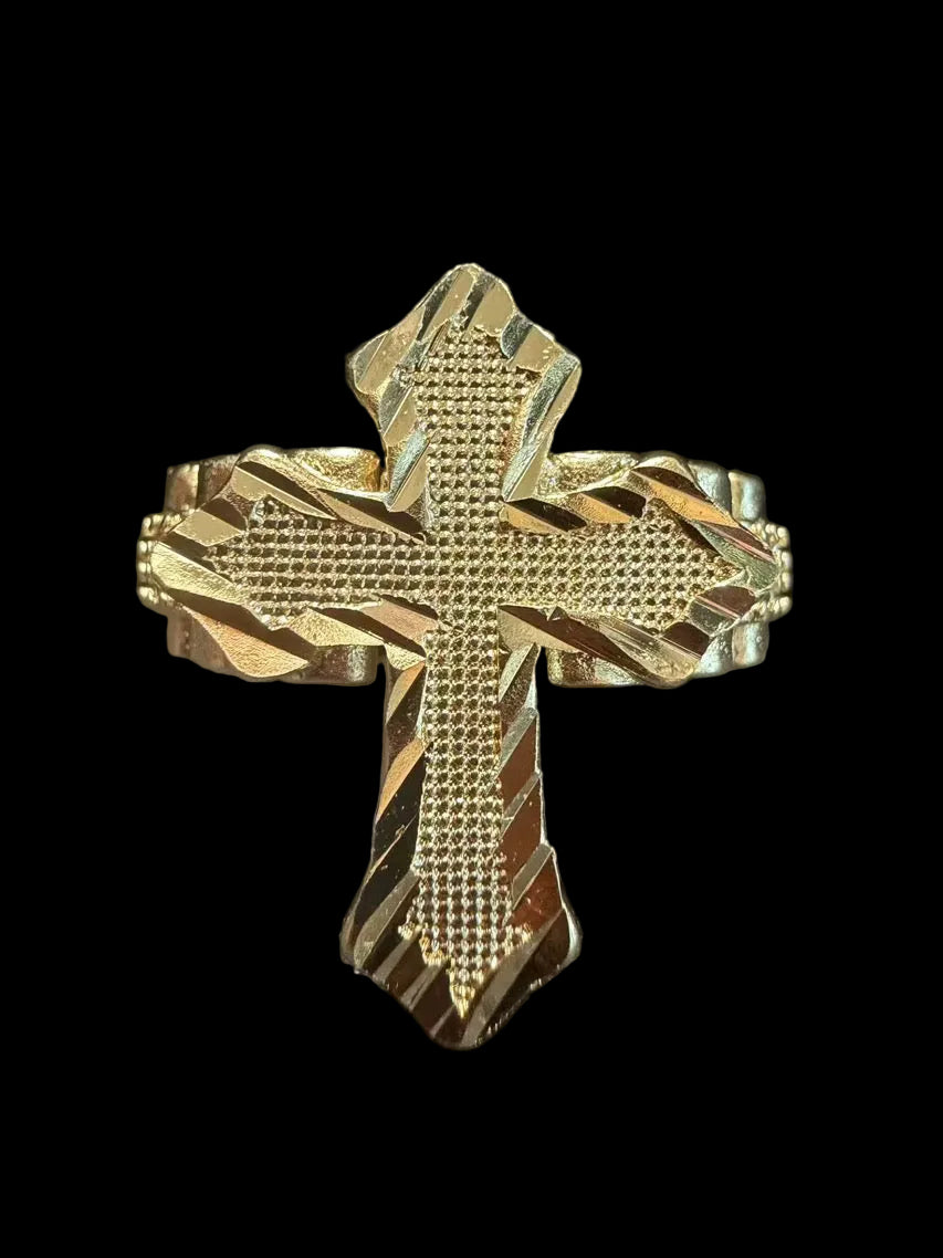 Cross Nugget Rolex Ring