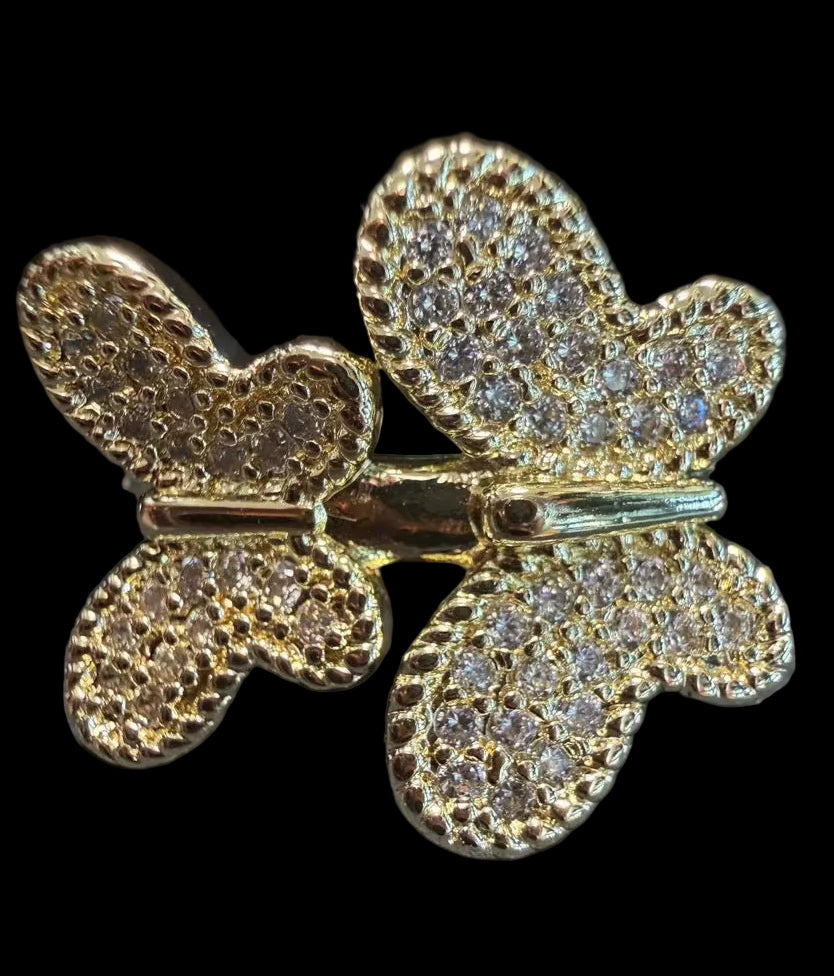 Double Butterfly Ring