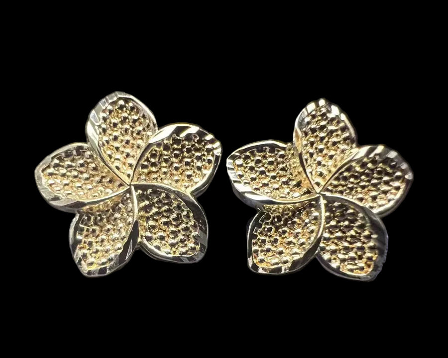 Plumeria Flower Earrings