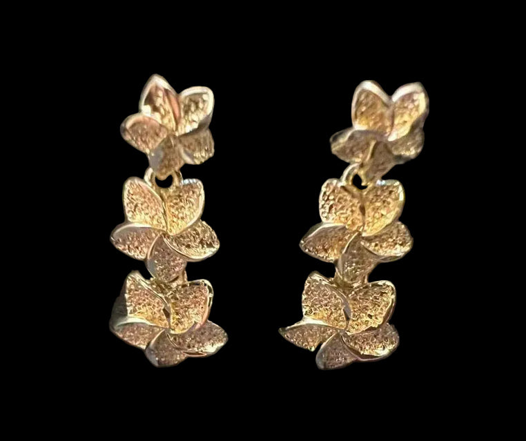 Plumeria Dangling Earrings
